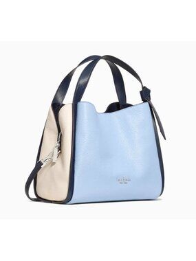 New Kate Spade Knott Carryall Bag Pebble Leather North Star Multi